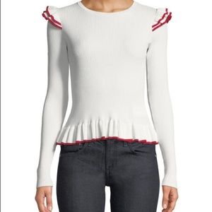 CLUB MONACO Sweater with Ruffles